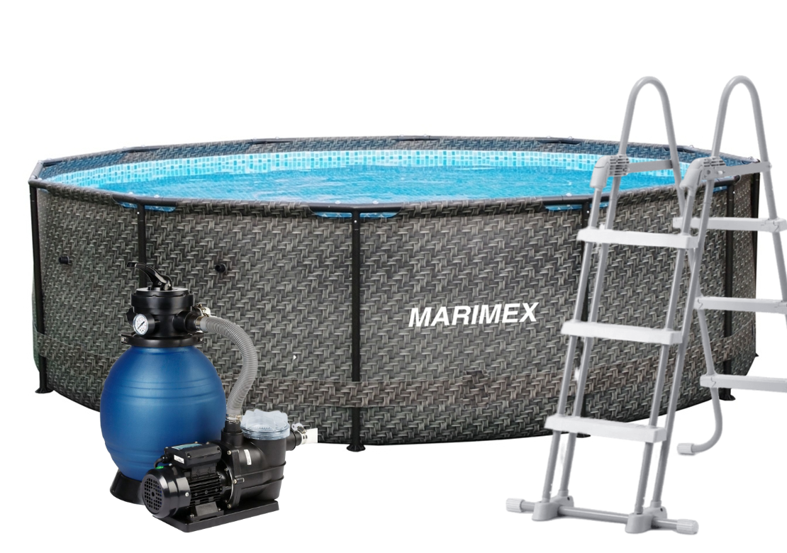 Bazén MARIMEX FLORIDA RATAN 3,66X0,99 +schody+piesková filtrácia10340213 