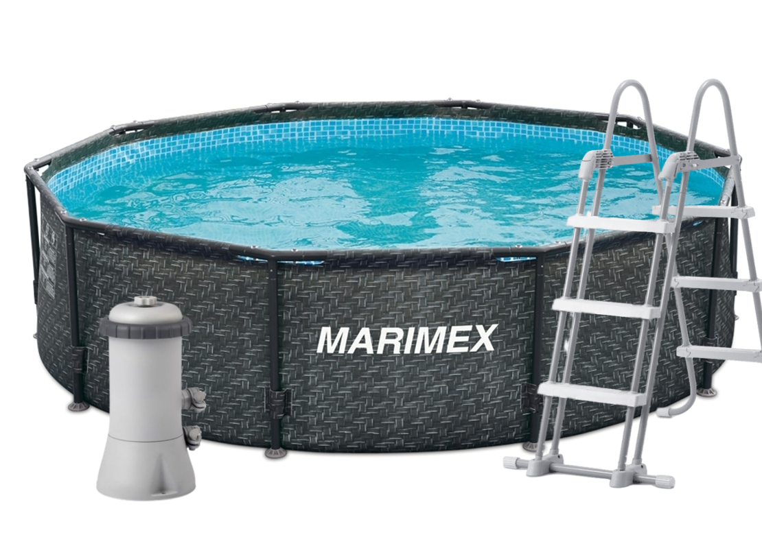 Marimex Florida 3,05 x 0,91 m RATAN 10340235 +schody+kartušová filtrácia