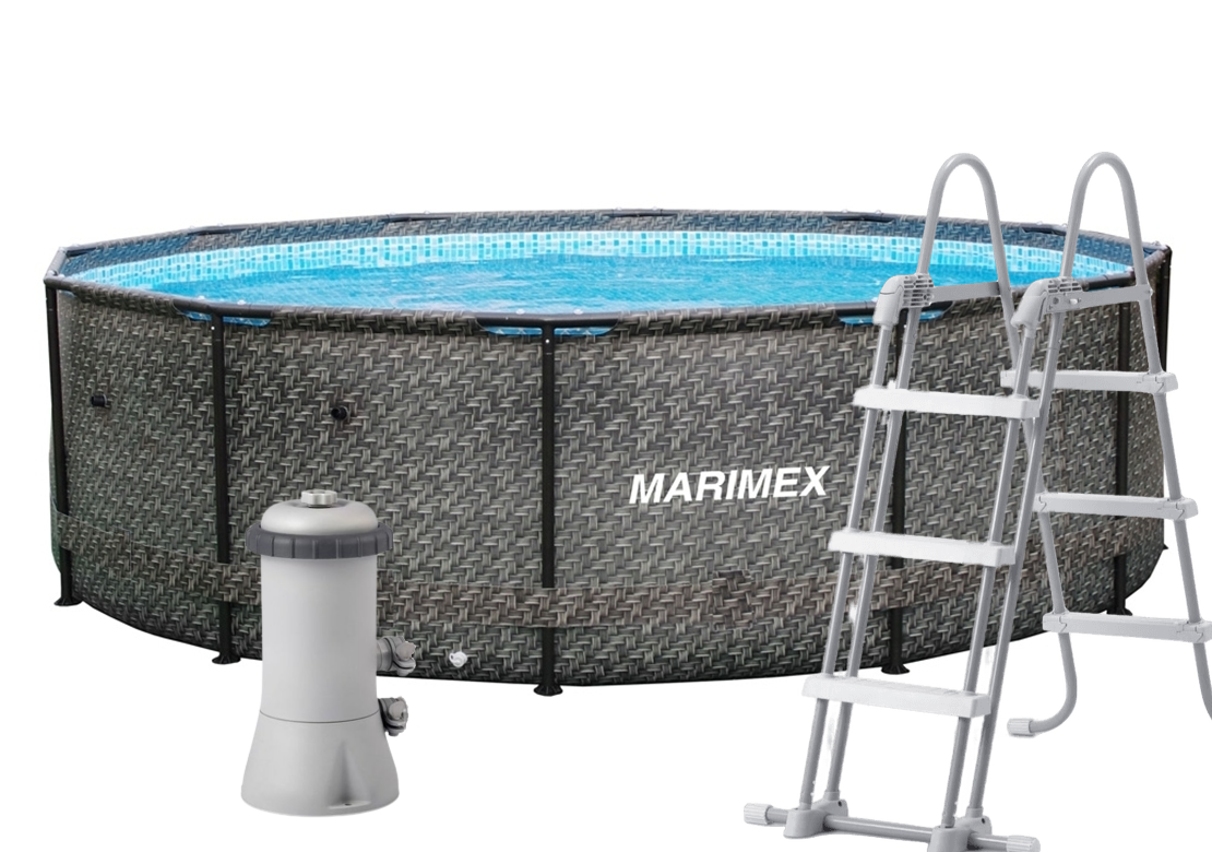 Bazén MARIMEX FLORIDA RATAN 3,66X0,99 +schody+kartušová filtrácia10340213 